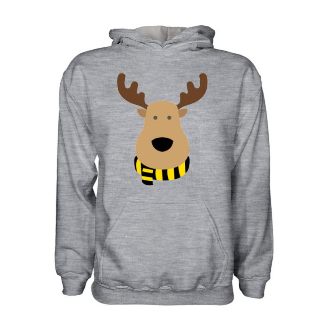 Classic Watford Rudolph Supporters Hoody (grey) - Kids for Game Day
