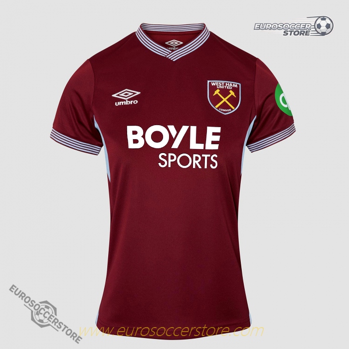 West Ham United Home Women's Jersey for the 25-26 Season