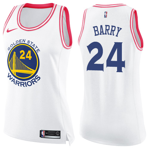 GSW White Nike S. Warriors #24 NBA Jersey Game Day Wear Quality