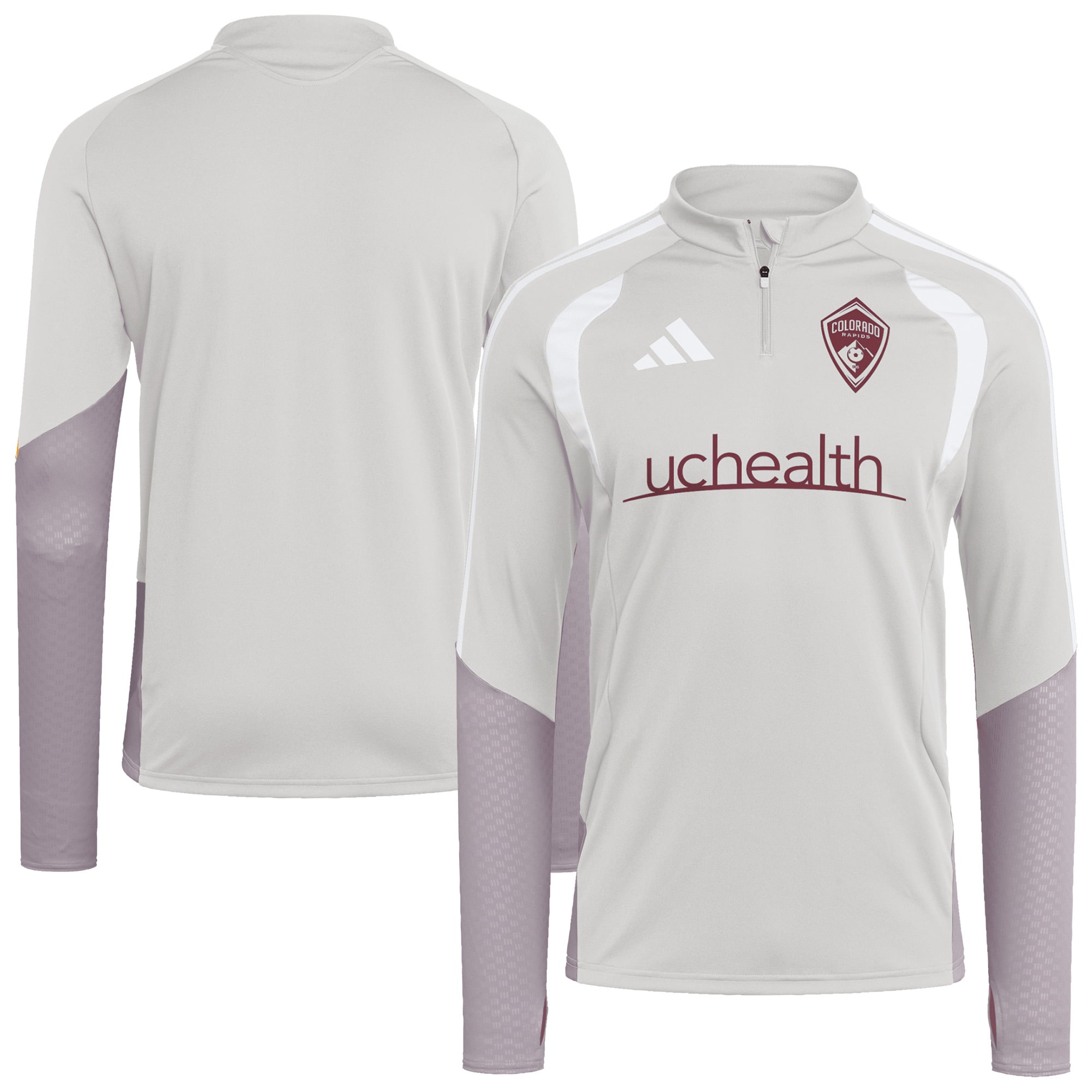 [SJH] Colorado Rapids 2026 Tiro Competition Quarter-Zip Training Jersey Top - Silver