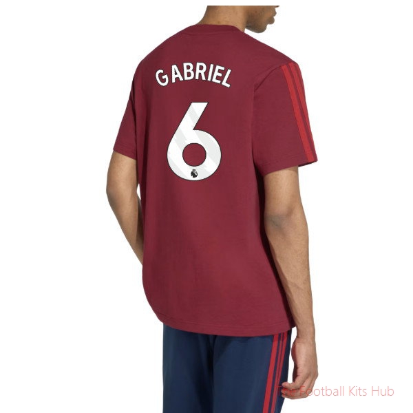 Arsenal T-Shirt 2026-2027 Gabriel #6 Club Kit - World Cup Edition