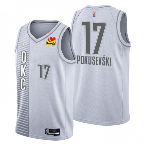 Nike Gray City Thunder #17 Jersey - Reasonably Priced Game Day Wear