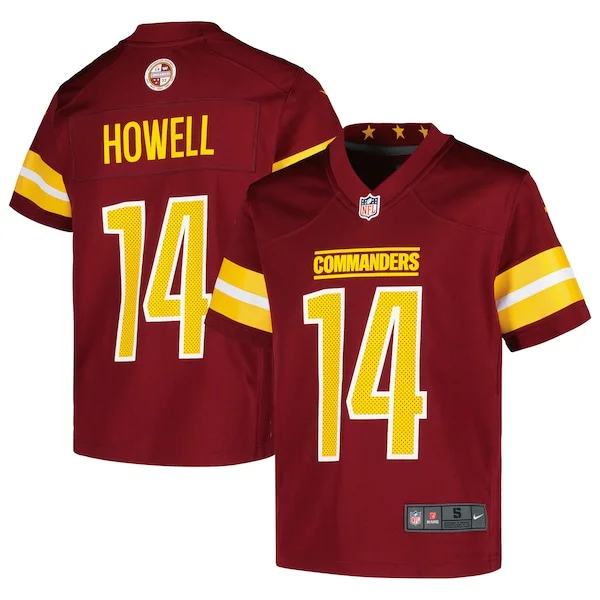 None Sam Howell Game Jersey - Burgundy | NFL Player Jersey | NFL Footb