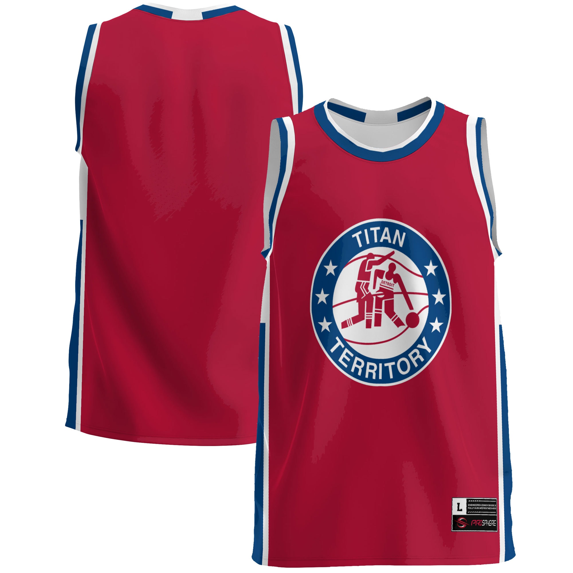 [NJP] Youth Detroit Mercy Titans GameDay Greats Lightweight Basketball Jersey - Blue