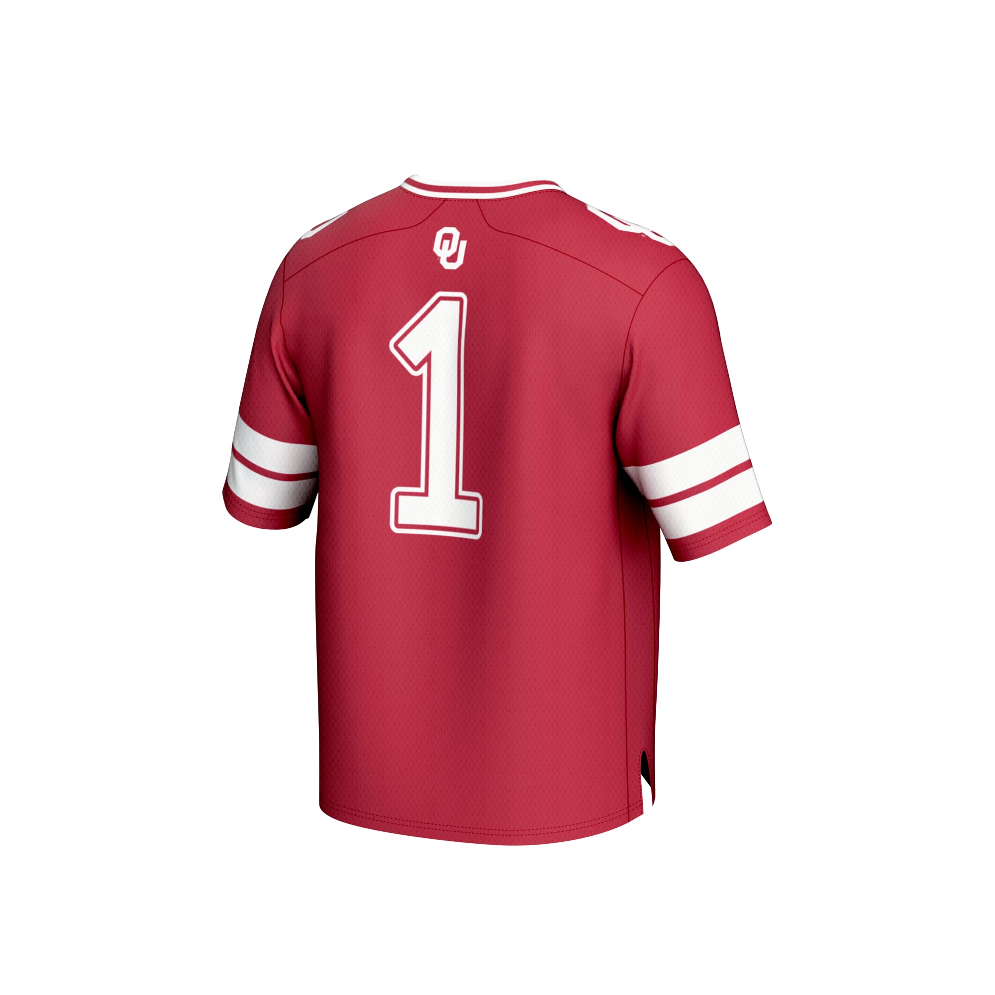 Youth #1 Crimson Oklahoma Sooners Lightweight Collegiate Football Fashion Jersey