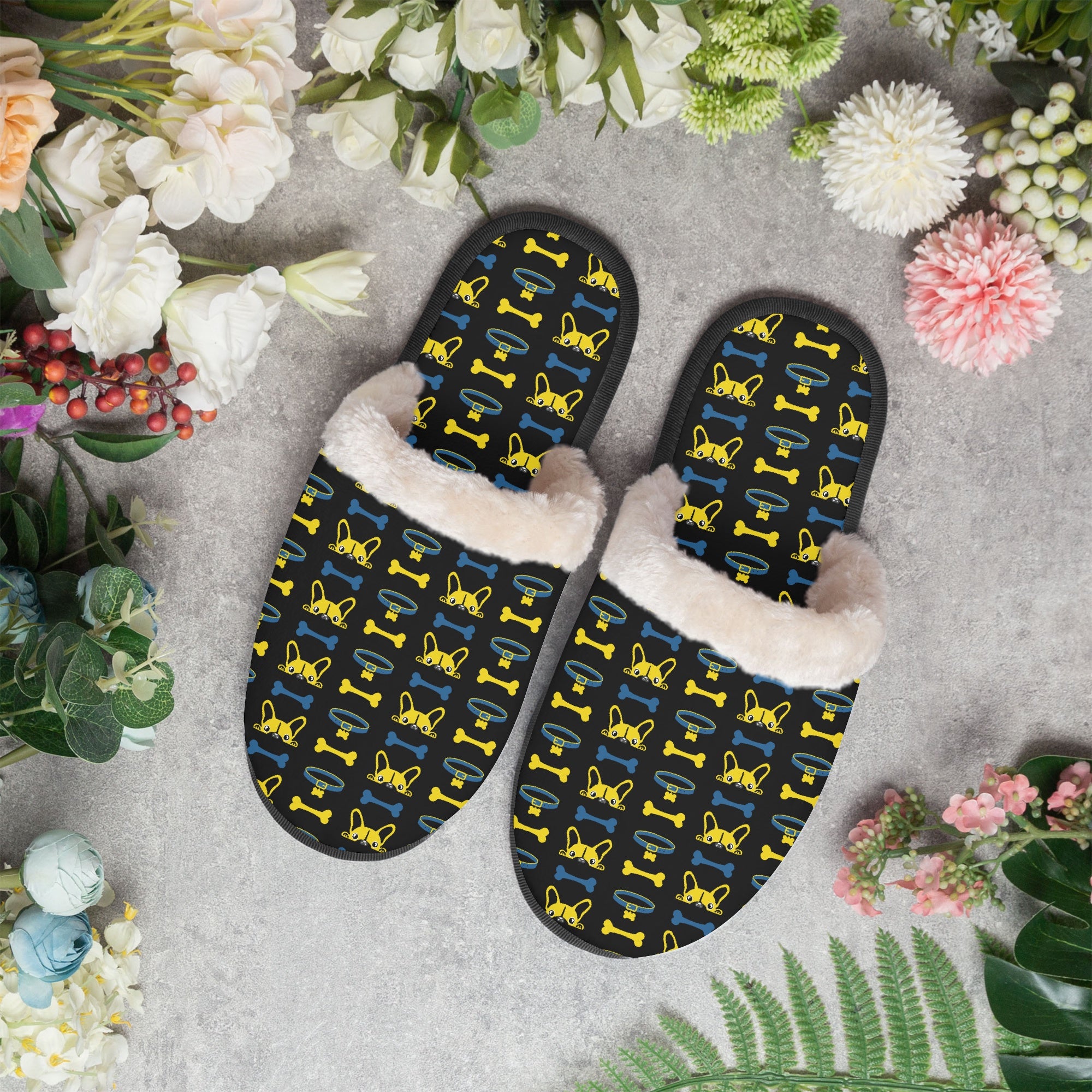 Squirt - Premium Cozy Winter Slippers Frenchie Themed Wear