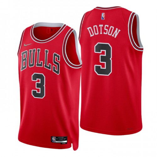 Red Chicago Bulls #3 Nike Jersey - Game Day Wear NBA Fan Apparel