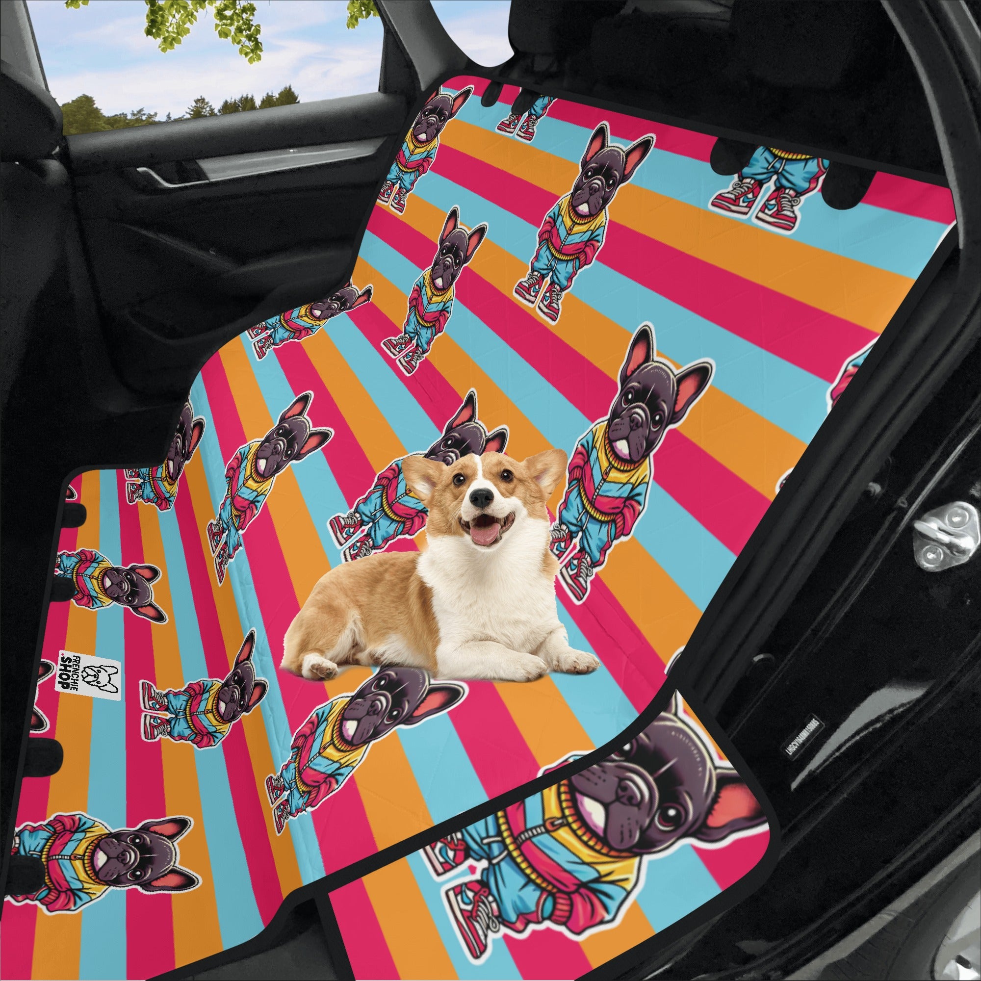 Smoky - Car Pet Seat Covers for french bulldog