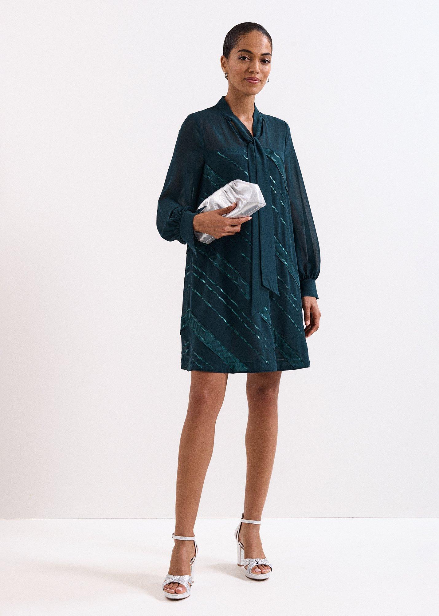 Sonali Satin Stripe Vinne Dress
