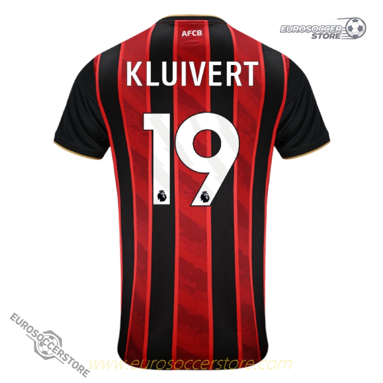 Bournemouth 25-26 Season Home Jersey Featuring KLUIVERT #19