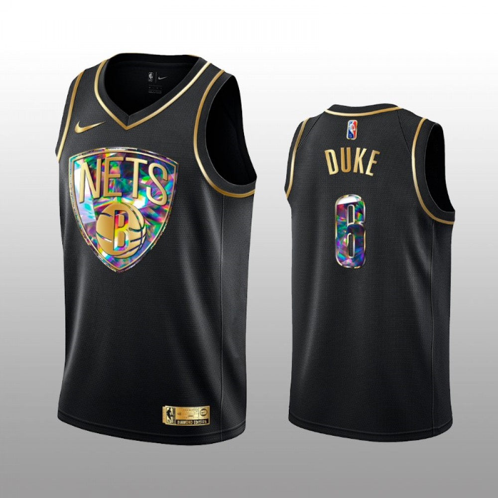 6 Brooklyn Nets Jersey Black - Golden Edition - Game Day Essential
