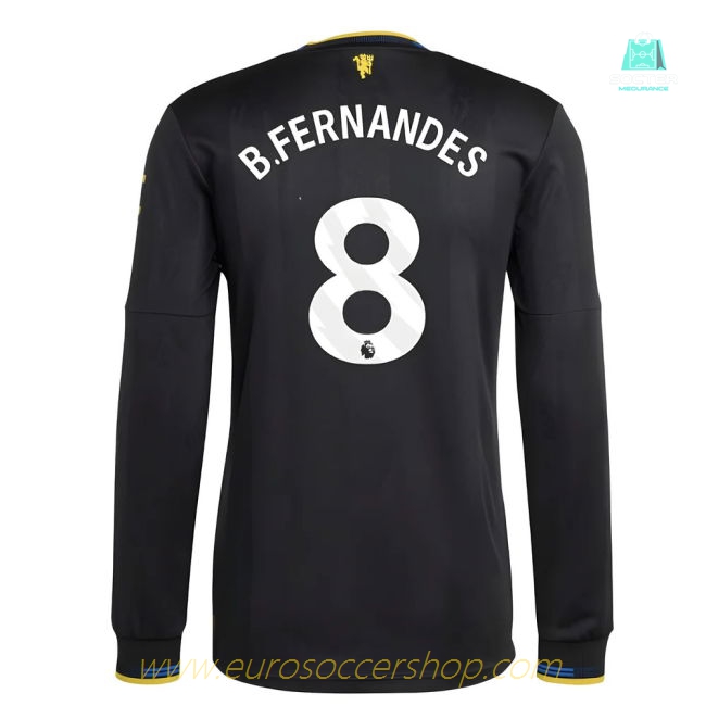 2025-2026 Man Utd Authentic Long Sleeve Third Shirt (B.Fernandes 8)