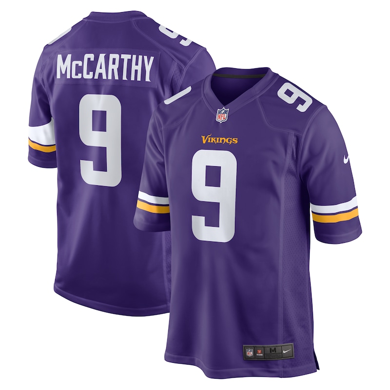 None J.J. McCarthy MIN Vikings Authentic Team Spirit Wear Football App