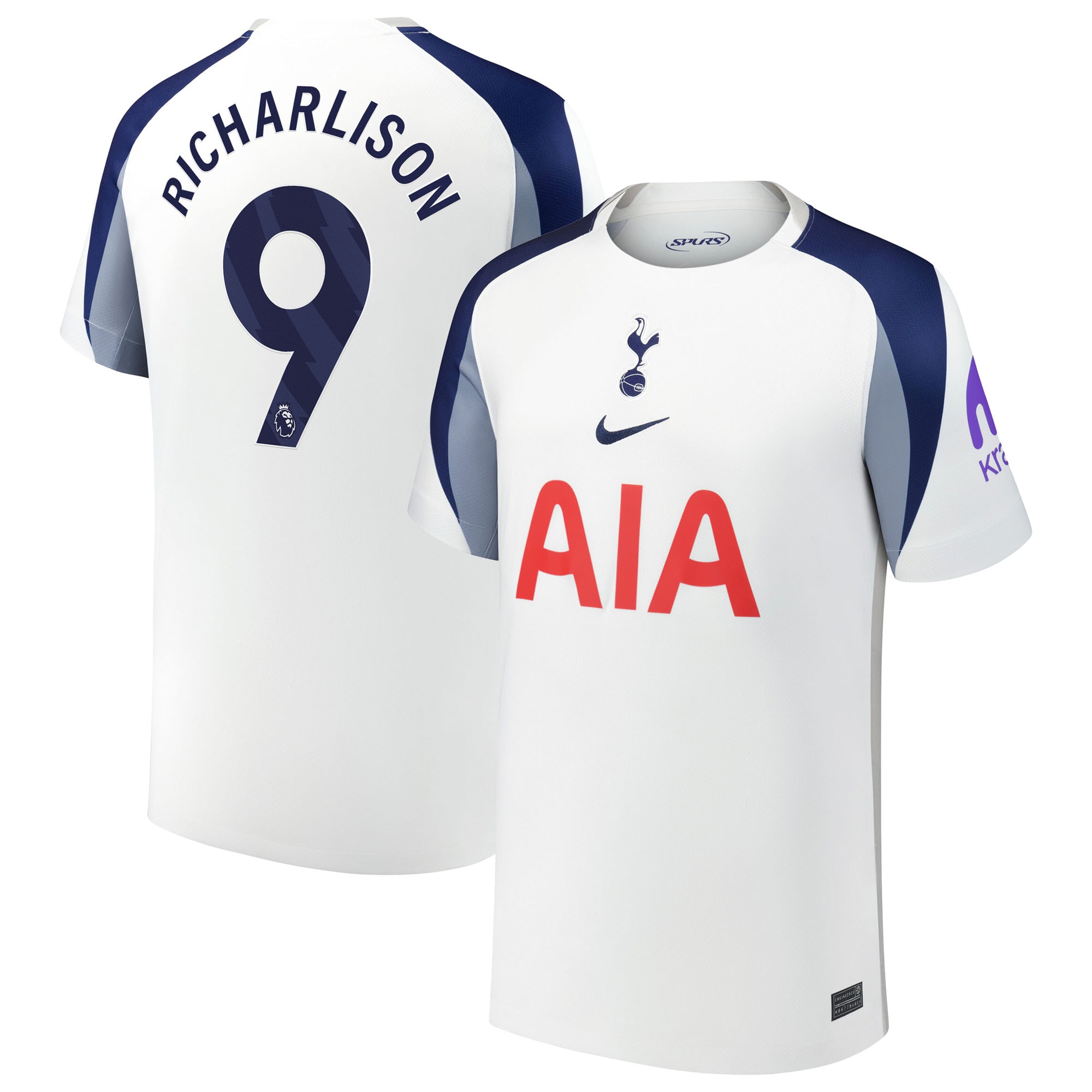 [SJH] Richarlison Tottenham Hotspur Youth 2025/26 Home Replica Player Jersey - White