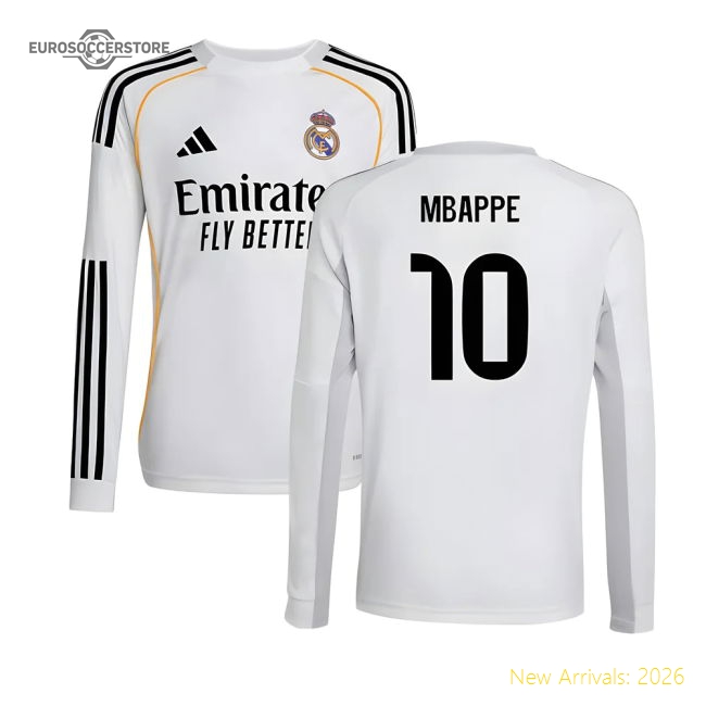 2025-2026 Football Team Kids Gentle Jersey Mbappe Climacool