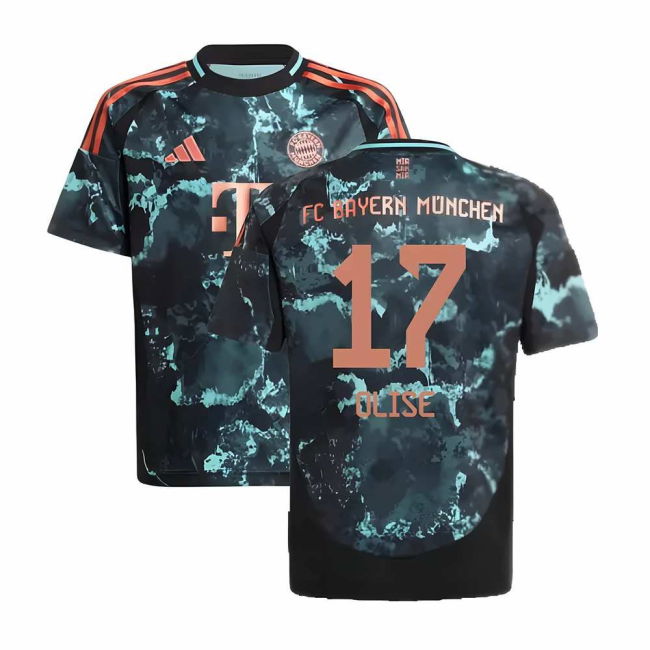 Bayern Bayern Munich Away Shirt Kids Olise #17 Official Licensed O...