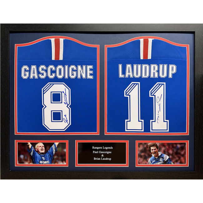 Durable 2025-2026 Rangers Shirt Dual Framed With Special Edition