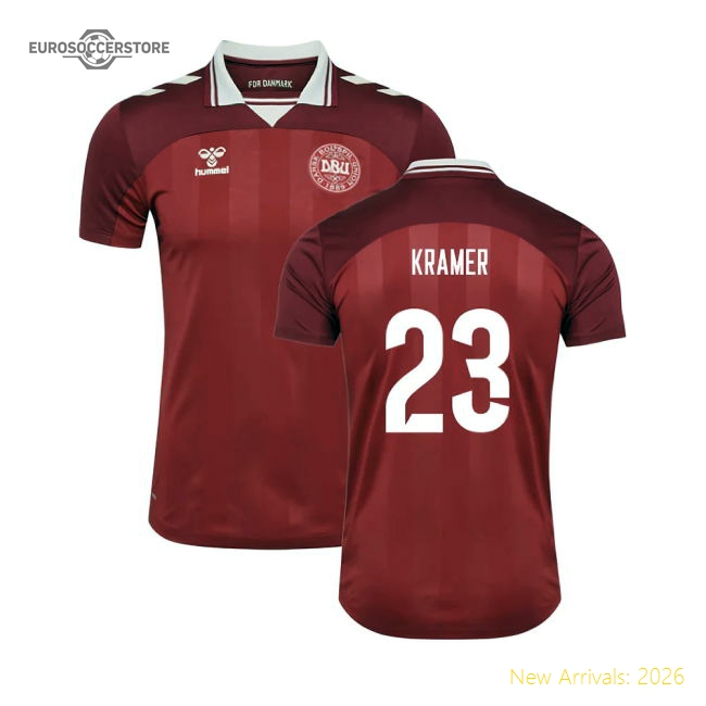 Denmark Female 2025 Home Jersey Shirt Football Fan Supporter Collection