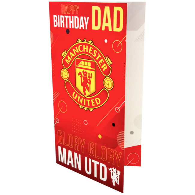 Adult Manchester United FC Dad Birthday Card