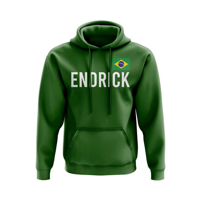 Endrick Brazil Name Hoody (Green)