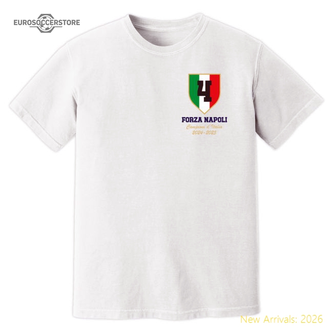 Top-grade Partenopei Campioni Supporter Tee (white) - Official Design