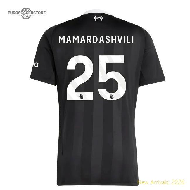 Authentic 2025-2026 Liverpool Third Goalkeeper Shirt (black