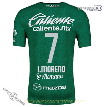 I.Moreno's Leon Club Home Jersey No.7 for the 24-25 Season