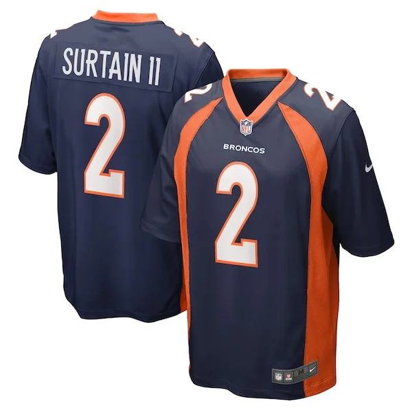 None Patrick Surtain Game Jersey - Navy | NFL Player Jersey | NFL Foot