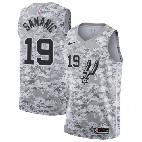 Spurs #19 Luka Samanic Top-Grade 2024 Earned NBA Jersey - White