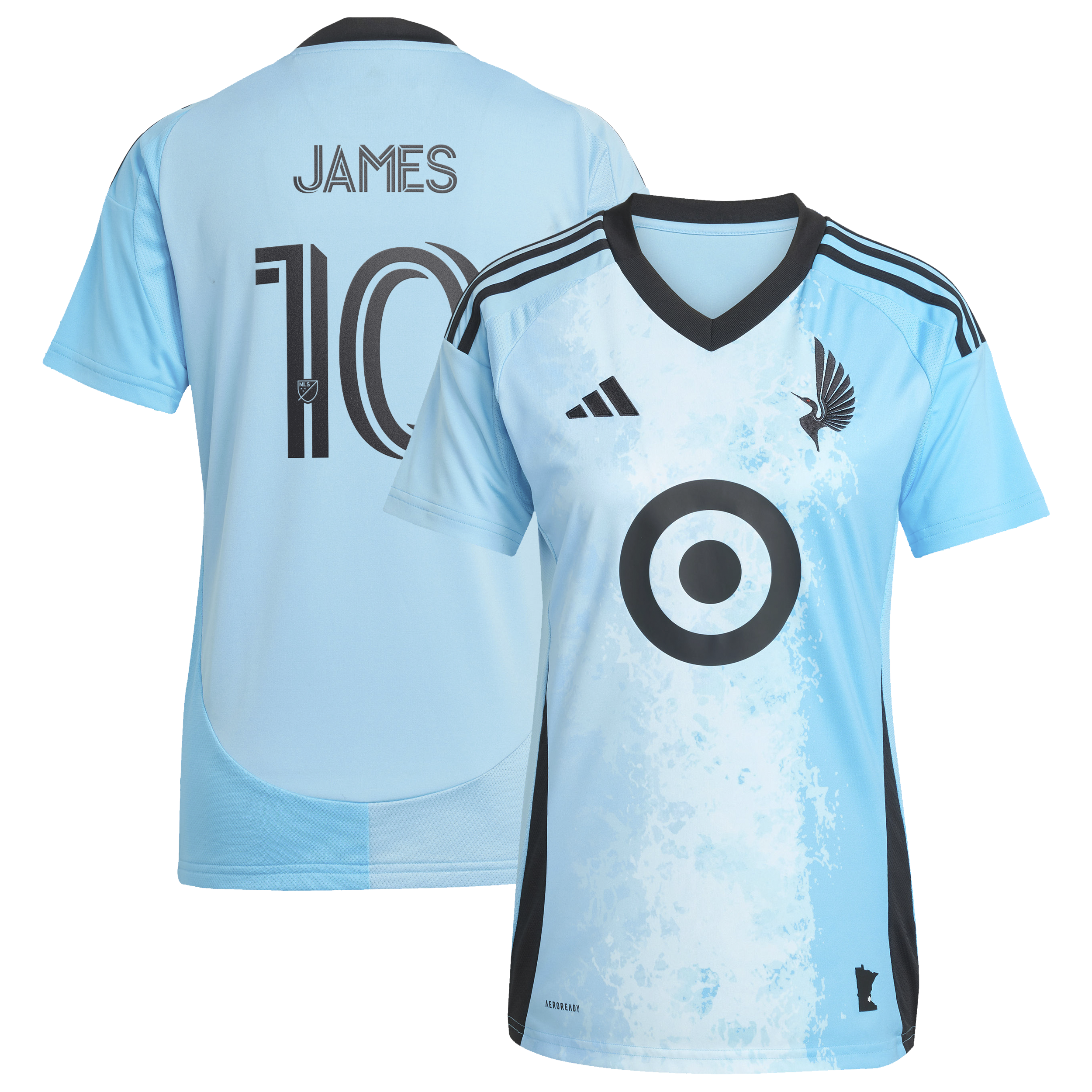 [JED] Youth James Rodriguez Minnesota United FC Women's 2025 CONVERGENCE Secondary Replica Jersey - Blue