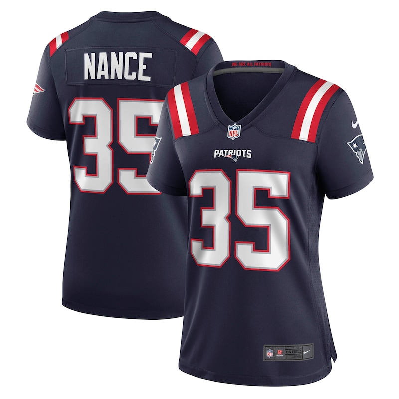 None Jim Nance Star Player NE Patriots Official Jersey Football Appare
