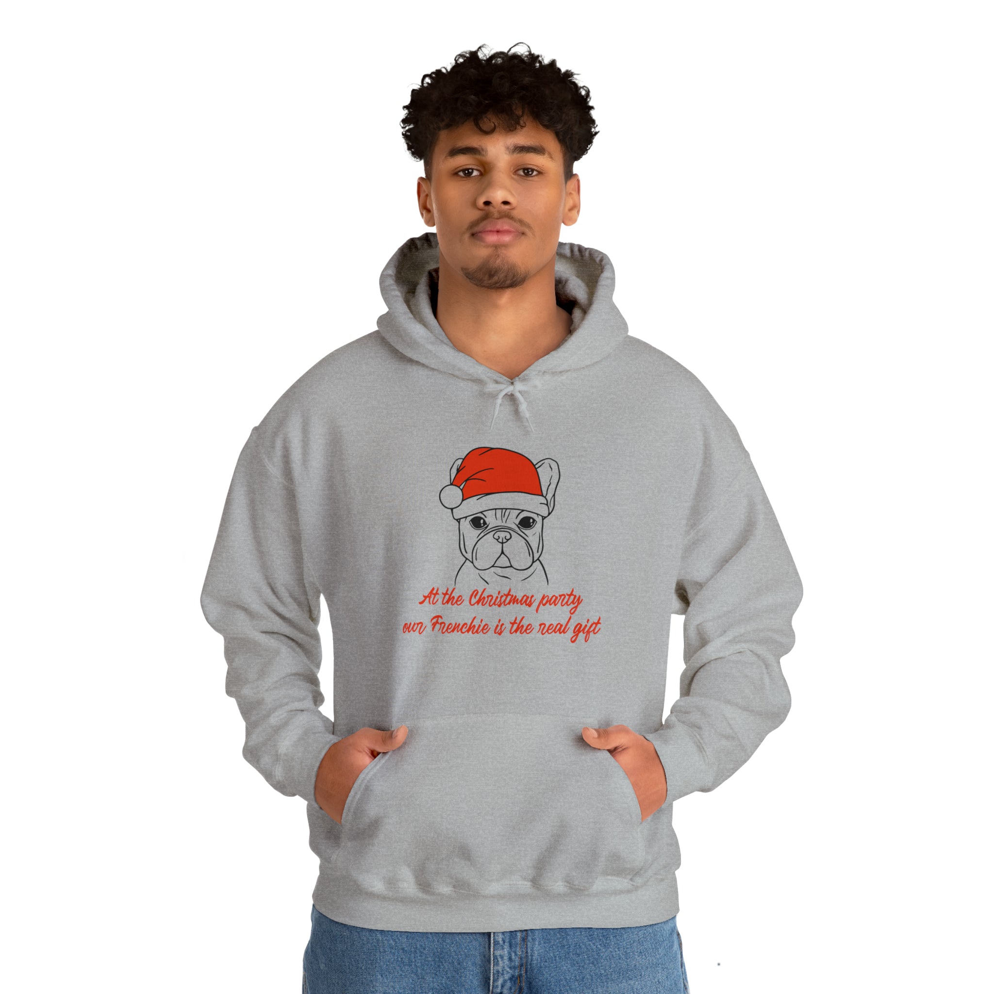 French Bulldog Christmas Party Unisex Hoodie Cute Frenchie Essential