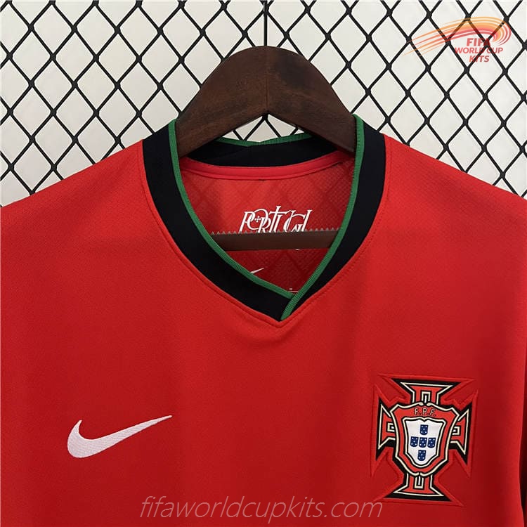 First Choice Football Shirt of Portugal for 2024 Euro Cup