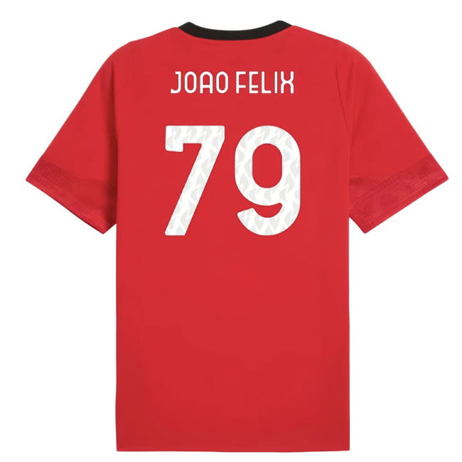 Authentic 2025-2026 AC Milan Serie A TIM Training Shirt (Joao 79)