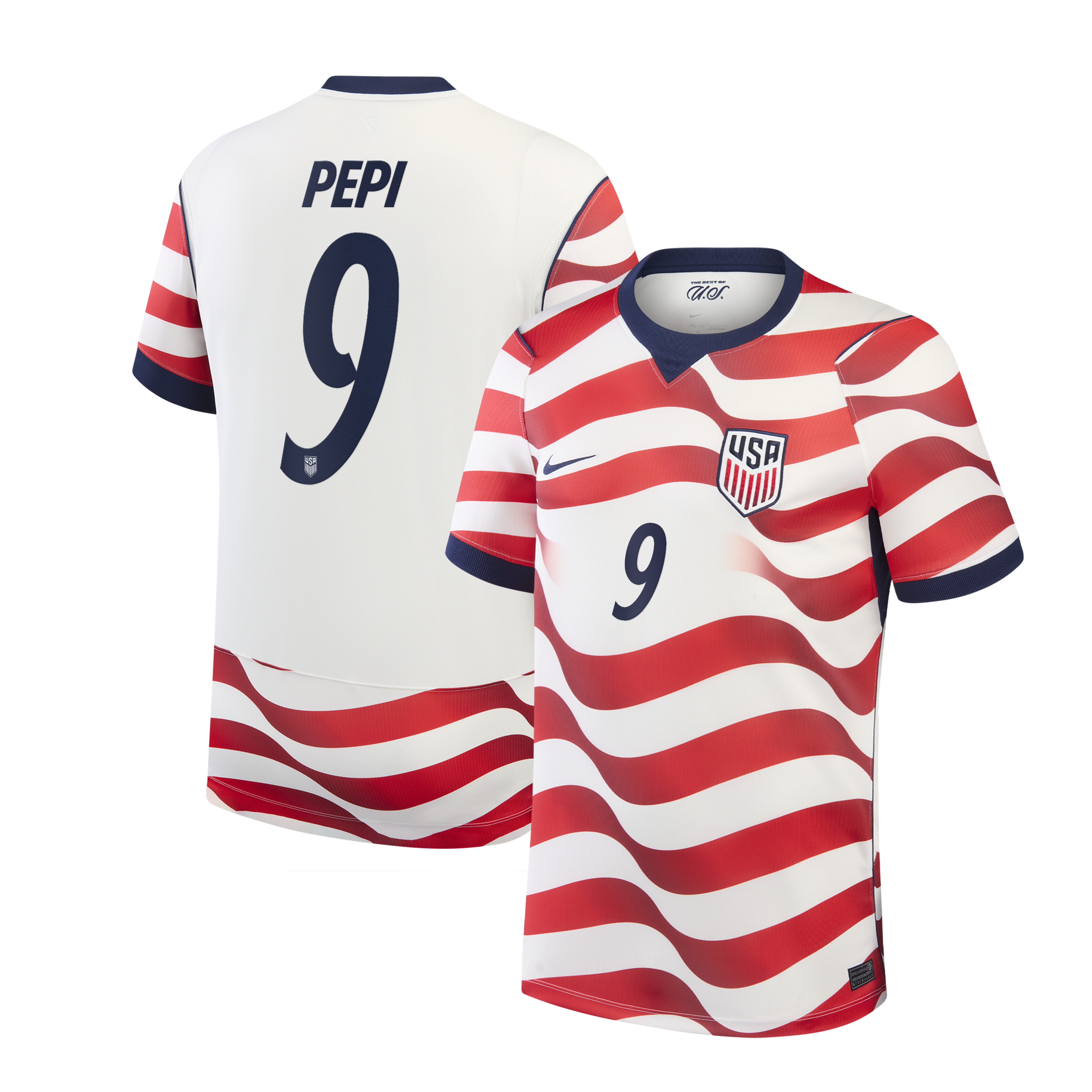 [SJH] Ricardo Pepi USMNT 2026 Home Stadium Replica Jersey - White