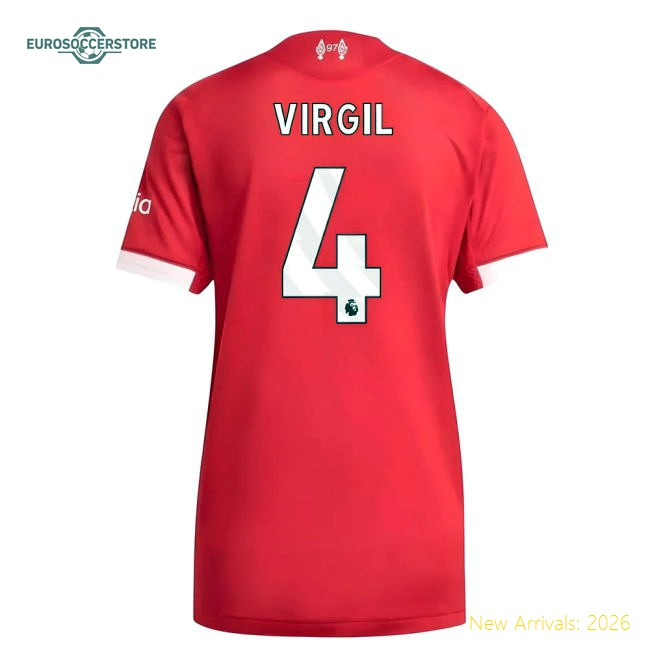 2025-2026 Liverpool Home Fan Version Women'S Jersey Soccer Fan Gear