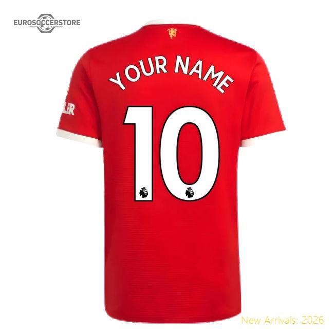 Premium-grade Man Utd 2021-2022 Home Shirt (your Name) - Authentic Design