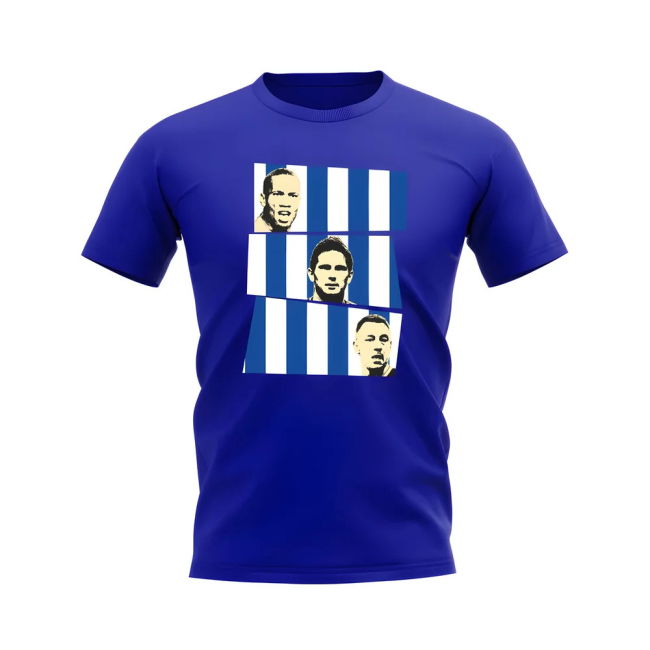Drogba Lampard Terry Chelsea Trio official style T-Shirt (Adult