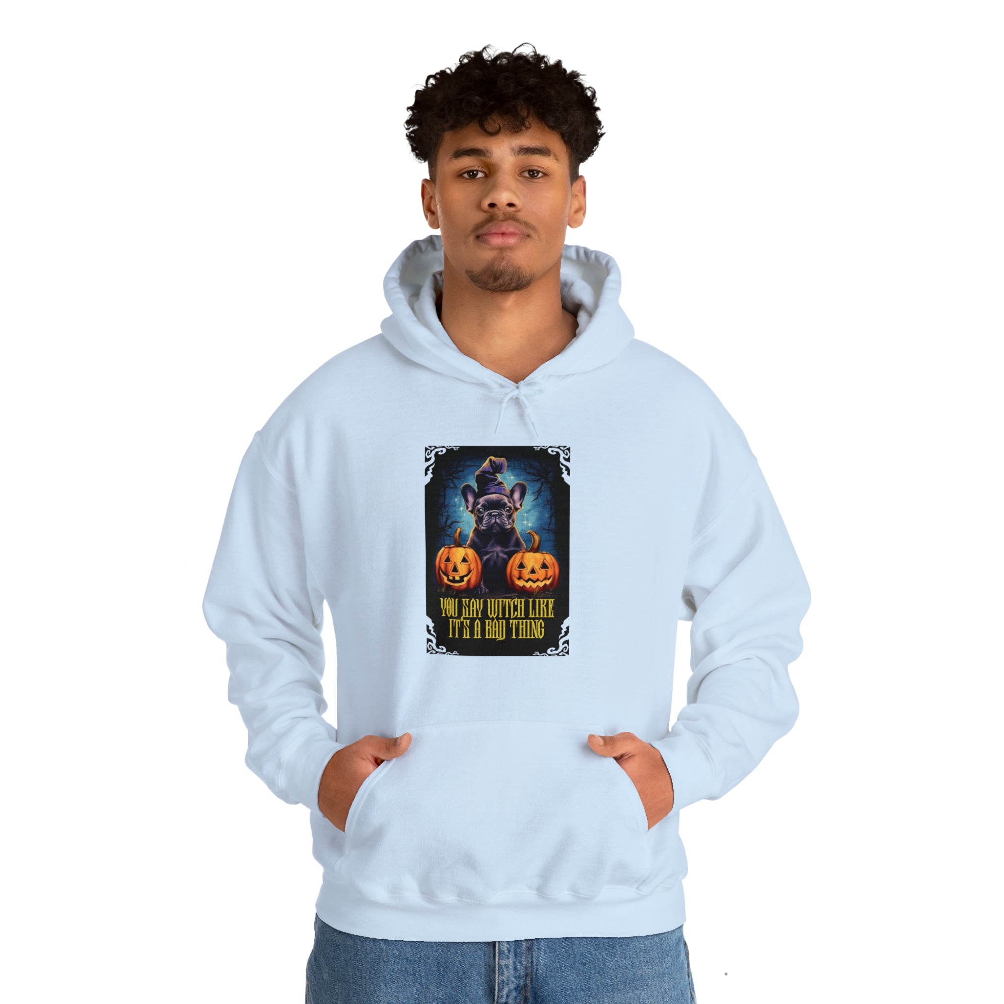 French Bulldog Witch Like Halloween Unisex Hoodie Durable Dog Item