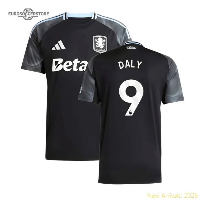 Authentic 2025-2026 Aston Villa Away Shirt (daly 9) - Premium Quality