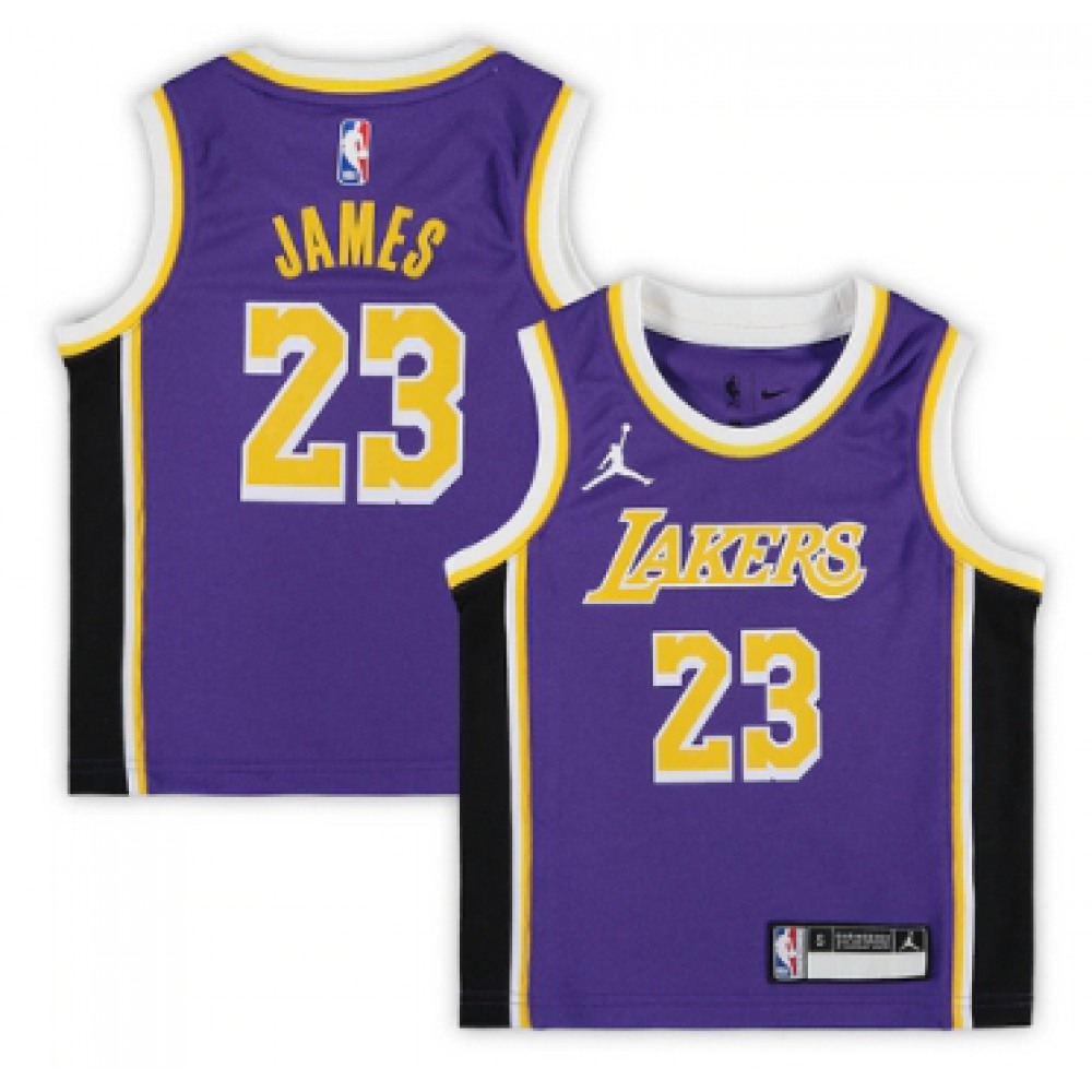 High-Quality Men's Lakers #23 LeBron Purple Basketball Jersey