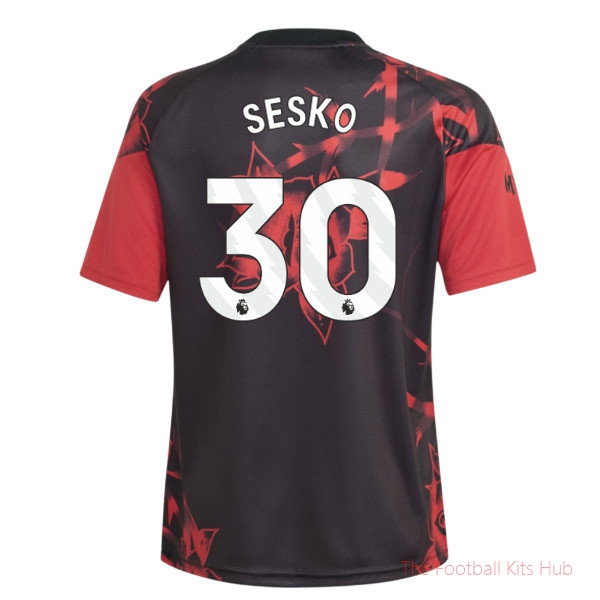 Man Utd 2026-2027 Home Pre-Match Shirt (Kids) (Sesko 30)