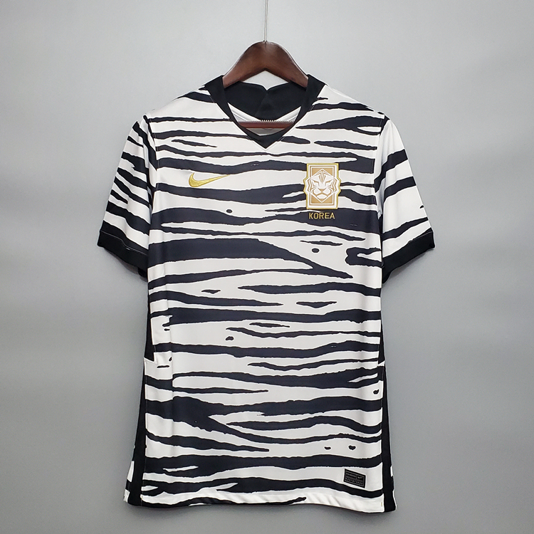 Breathable South Korea 20-21 Away White Soccer Shirt Jersey