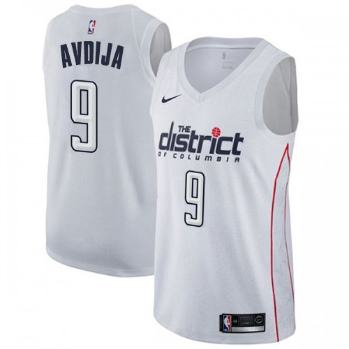 Wizards #9 Deni Avdija High-Quality 2024 City NBA Jersey - White