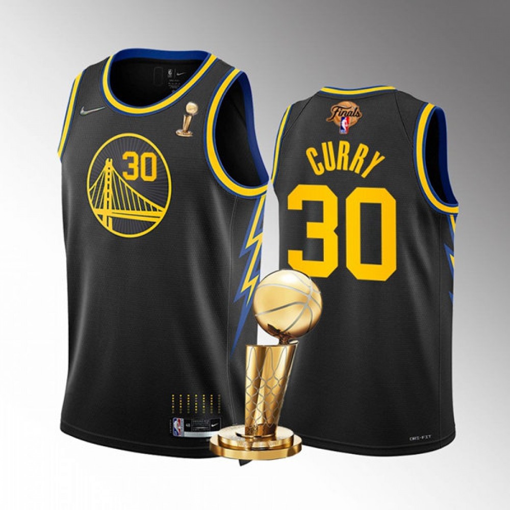 Authentic Golden State Warriors Stephen Curry30 Black Jersey