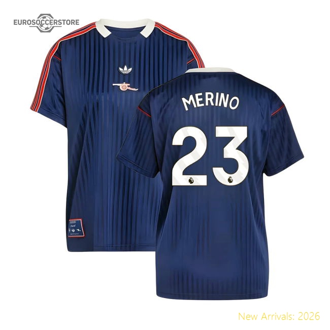 Arsenal Terrace Icons Shirt (Navy) (Merino 23) Supporter Version
