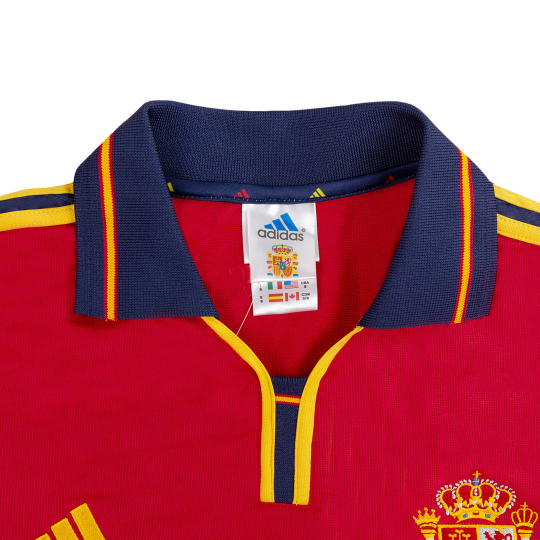 Retro 2000 Spain Home  Soccer Jersey Authentic Kit