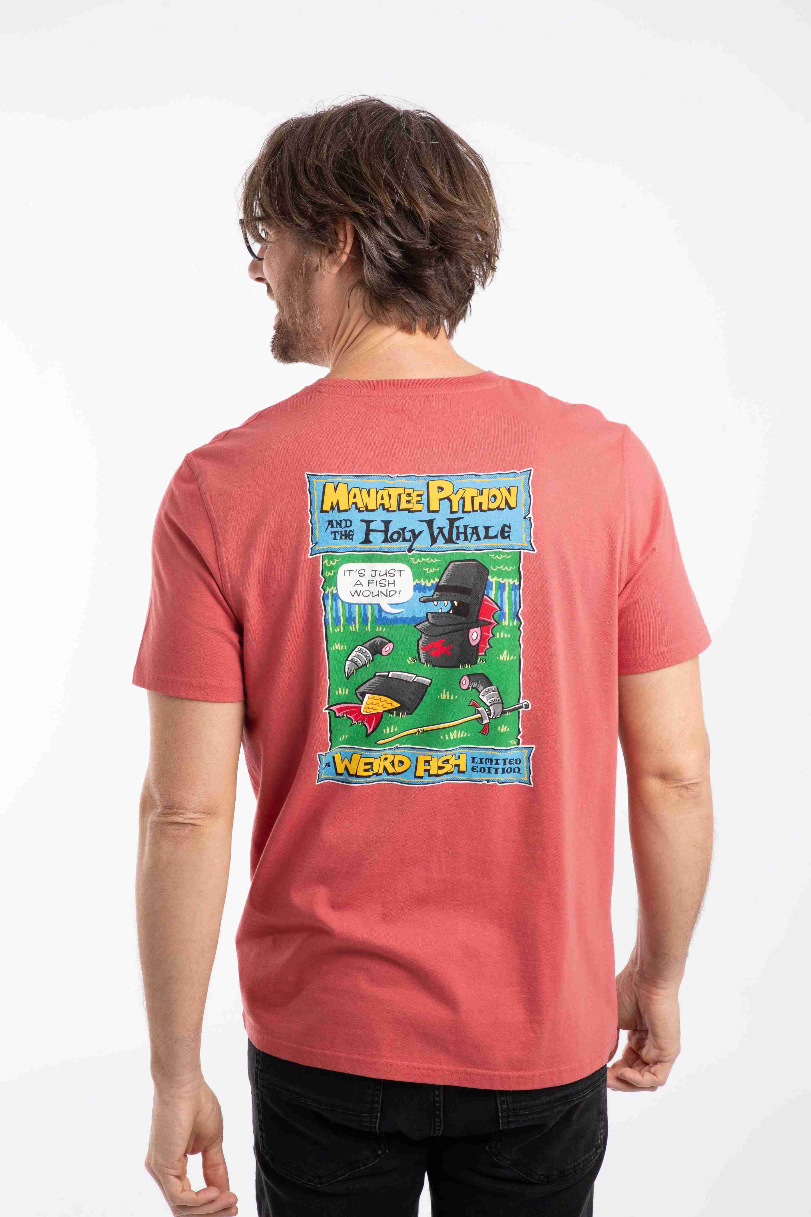 Holy Whale Back Print Artist T-Shirt Nantucket