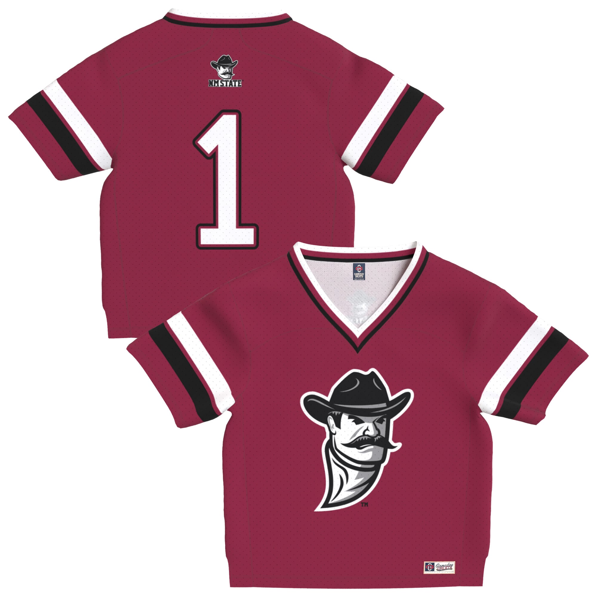 Toddler Crimson New Mexico State Aggies Lightweight Collegiate Football Fashion Jersey