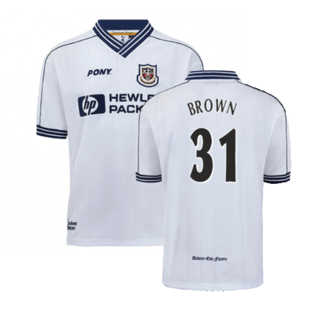 Premium 1997-1999 Tottenham Home Pony Retro Shirt (brown 31)